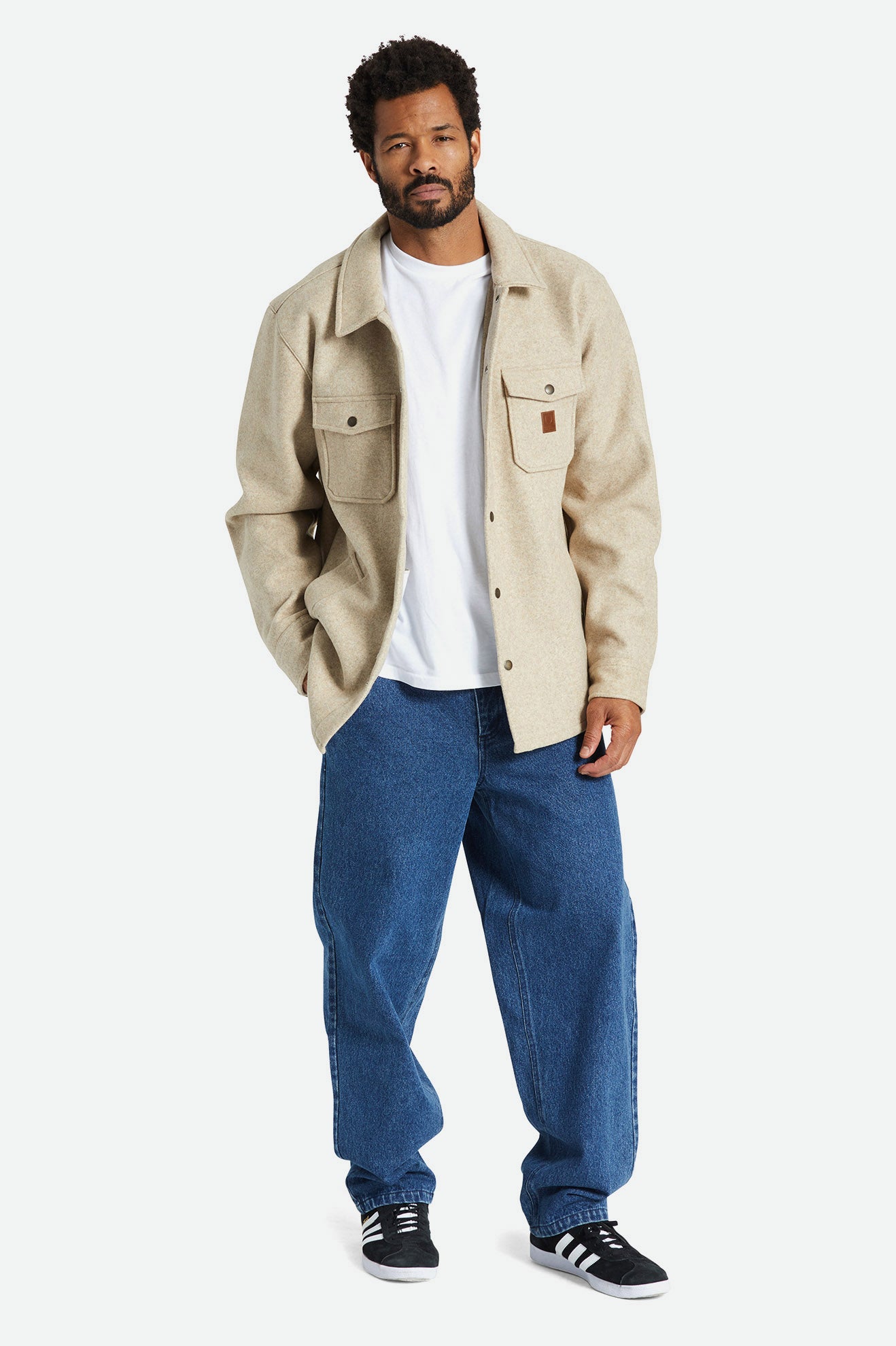 Men's Brixton Durham Reserve Jackets Beige | 3968071-SC