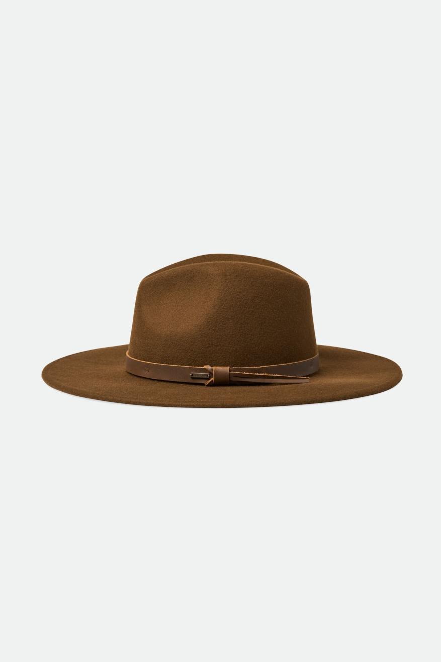 Men's Brixton Field Proper Hats Coffee | 3642578-AB