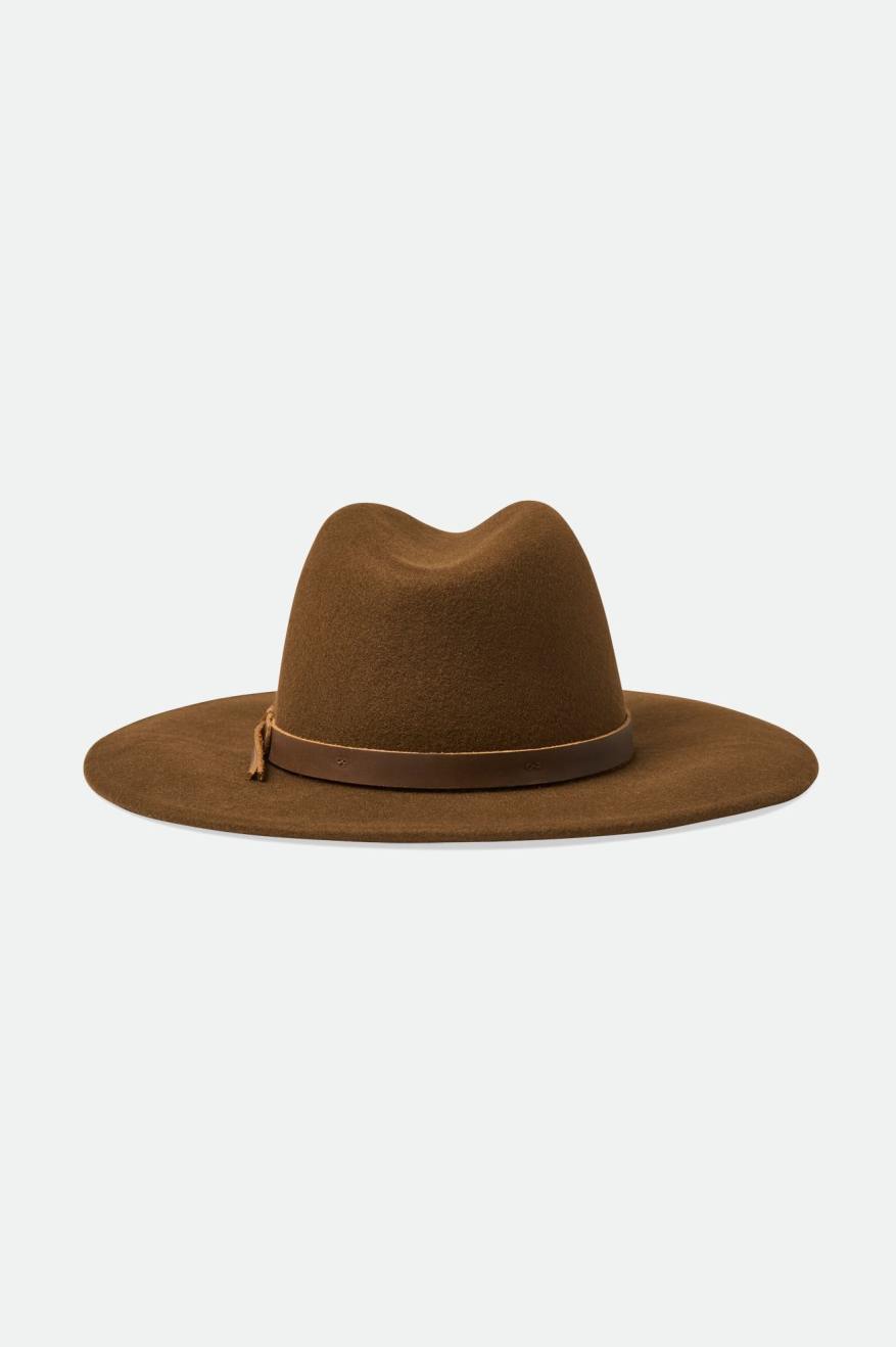 Men's Brixton Field Proper Hats Coffee | 3642578-AB