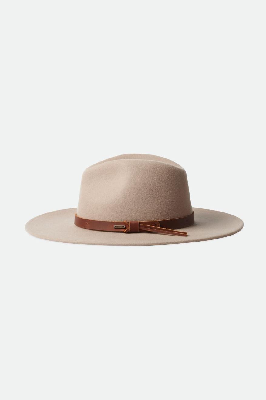 Men's Brixton Field Proper Hats White | 5806349-RN