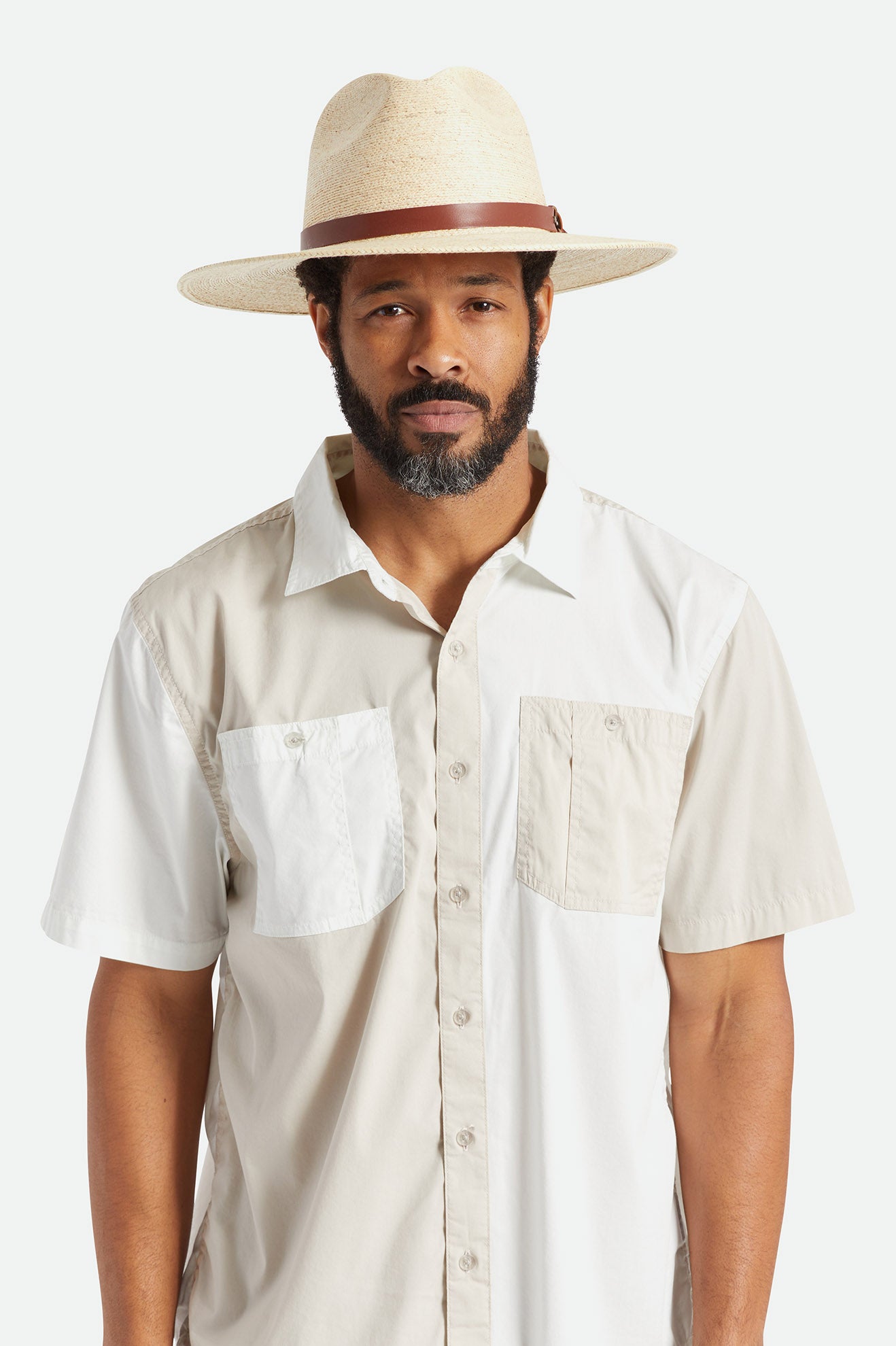 Men's Brixton Field Proper Straw Hats Beige | 0456879-UQ