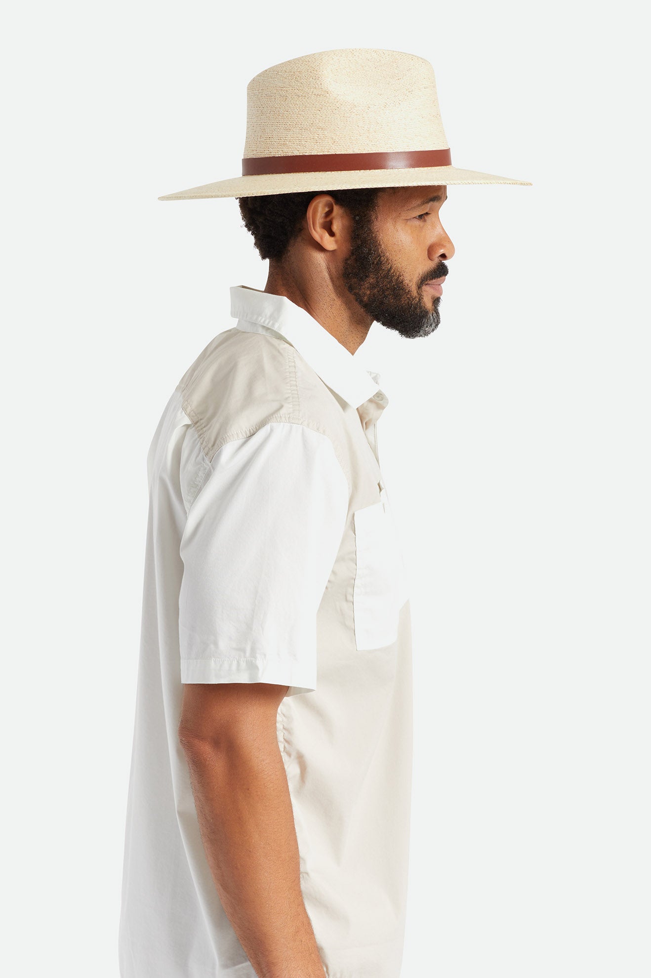 Men's Brixton Field Proper Straw Hats Beige | 0456879-UQ