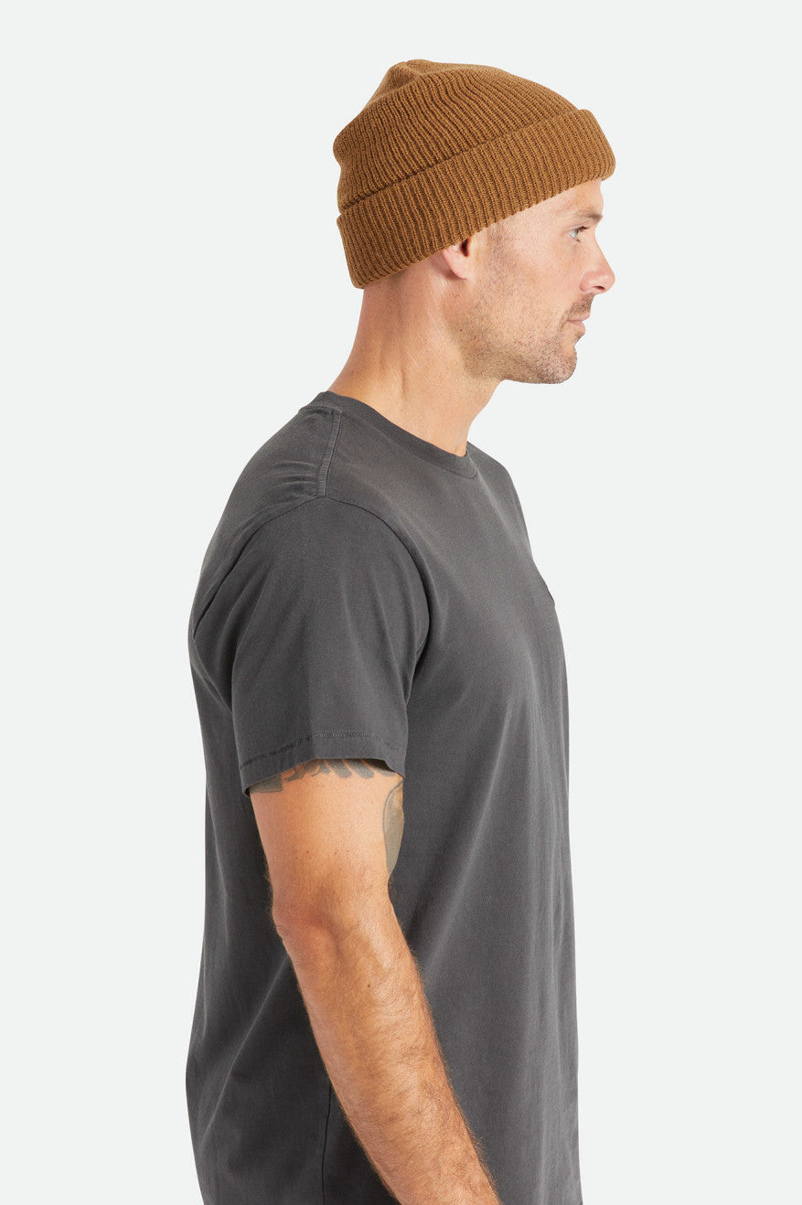 Men's Brixton Heist Beanie Brown | 0985416-HZ