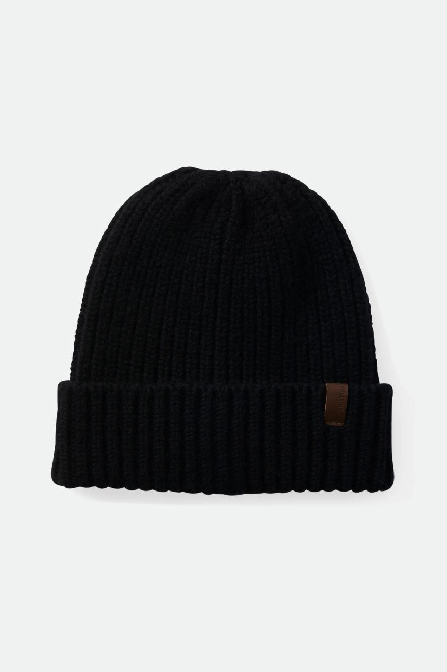 Men\'s Brixton Heist Reserve Cashmere Beanie Black | 4201796-IY