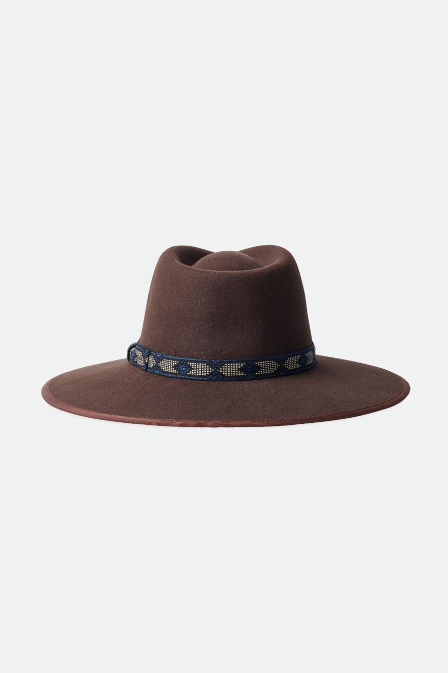 Men's Brixton Jo Rancher Hats Deep Brown | 9054168-ZR