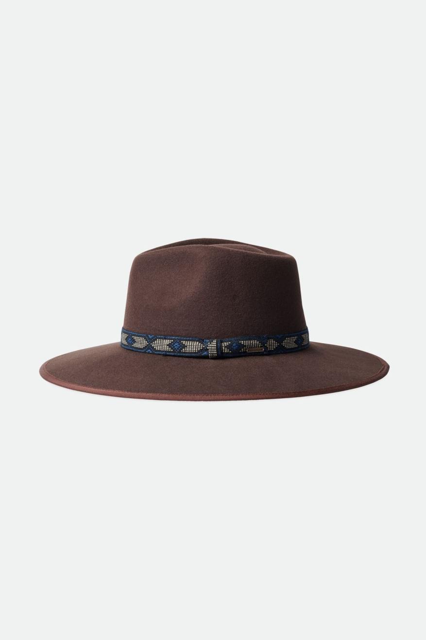 Men's Brixton Jo Rancher Hats Deep Brown | 9054168-ZR