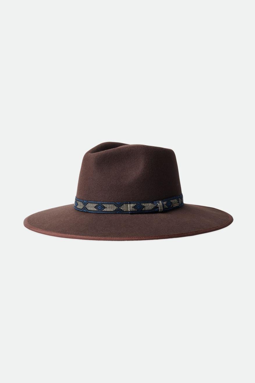 Men\'s Brixton Jo Rancher Hats Deep Brown | 9054168-ZR