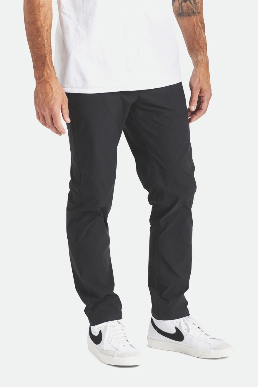 Men's Brixton Knox Utility Slim Pants Black | 1625789-QX