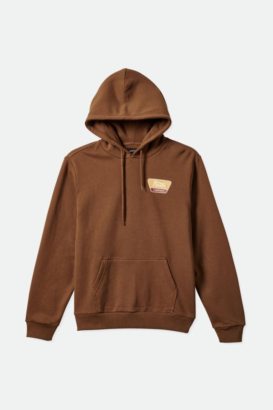 Men's Brixton Linwood Hoodie Light Gold | 2794603-JG