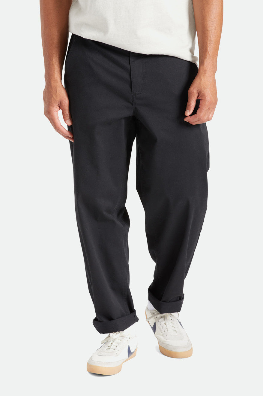 Men\'s Brixton Medina Pants Black | 8137429-PW