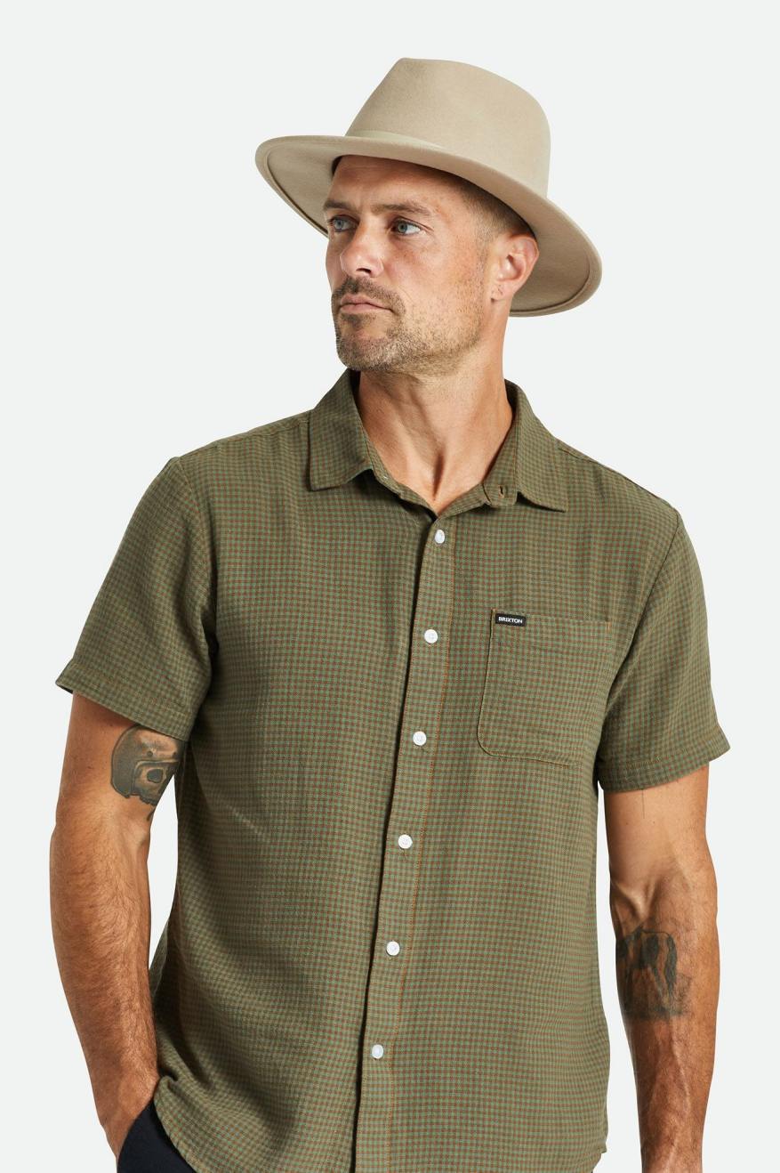 Men's Brixton Messer Fedoras Light Green | 6972403-TZ