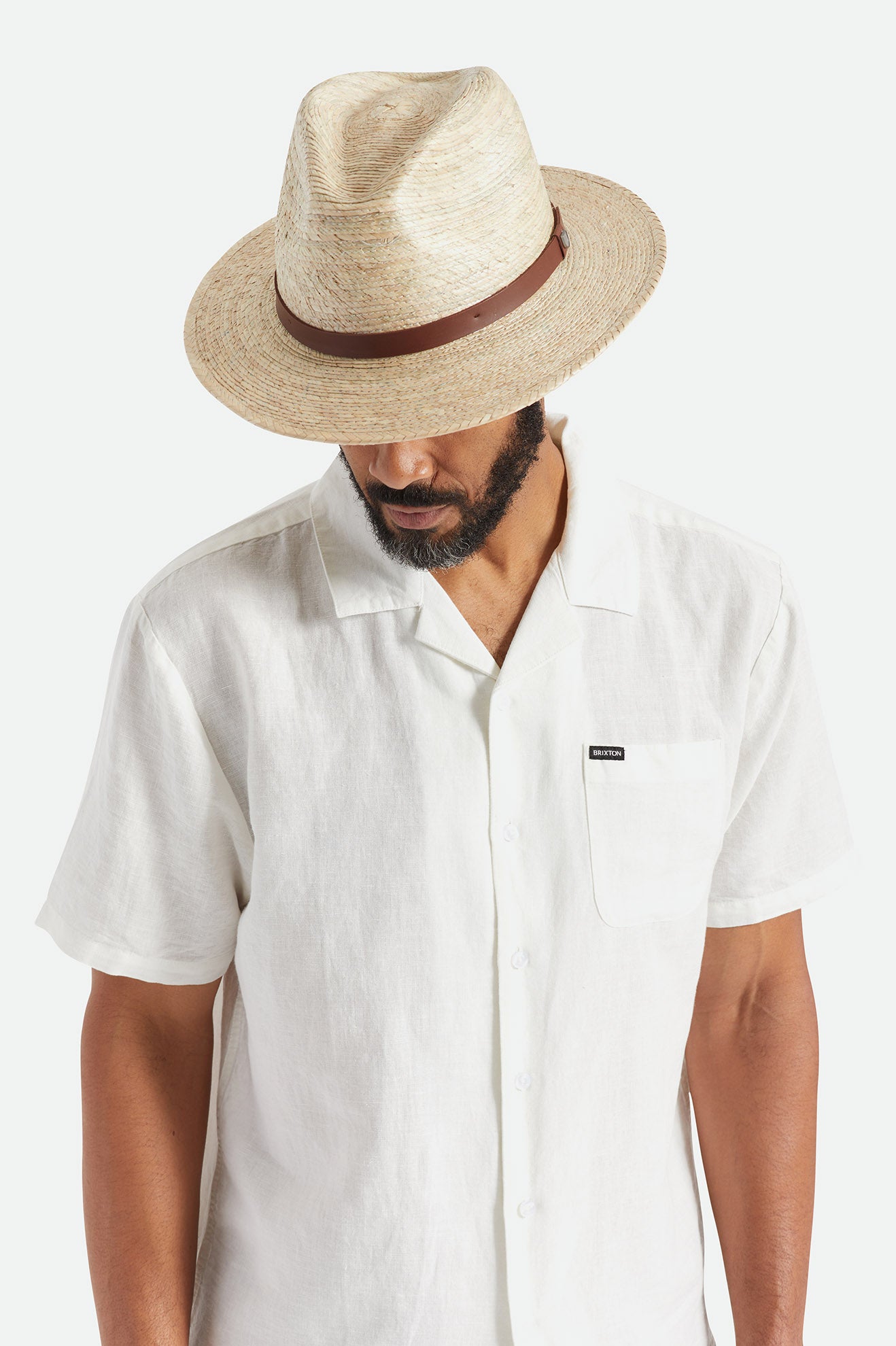 Men's Brixton Messer Hats Beige | 4930281-UV