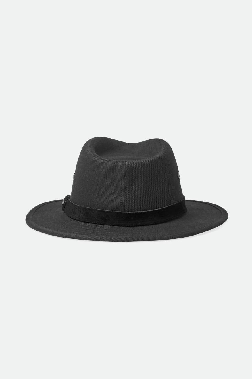 Men's Brixton Messer Utility Adventure Fedoras Black | 2506487-NJ