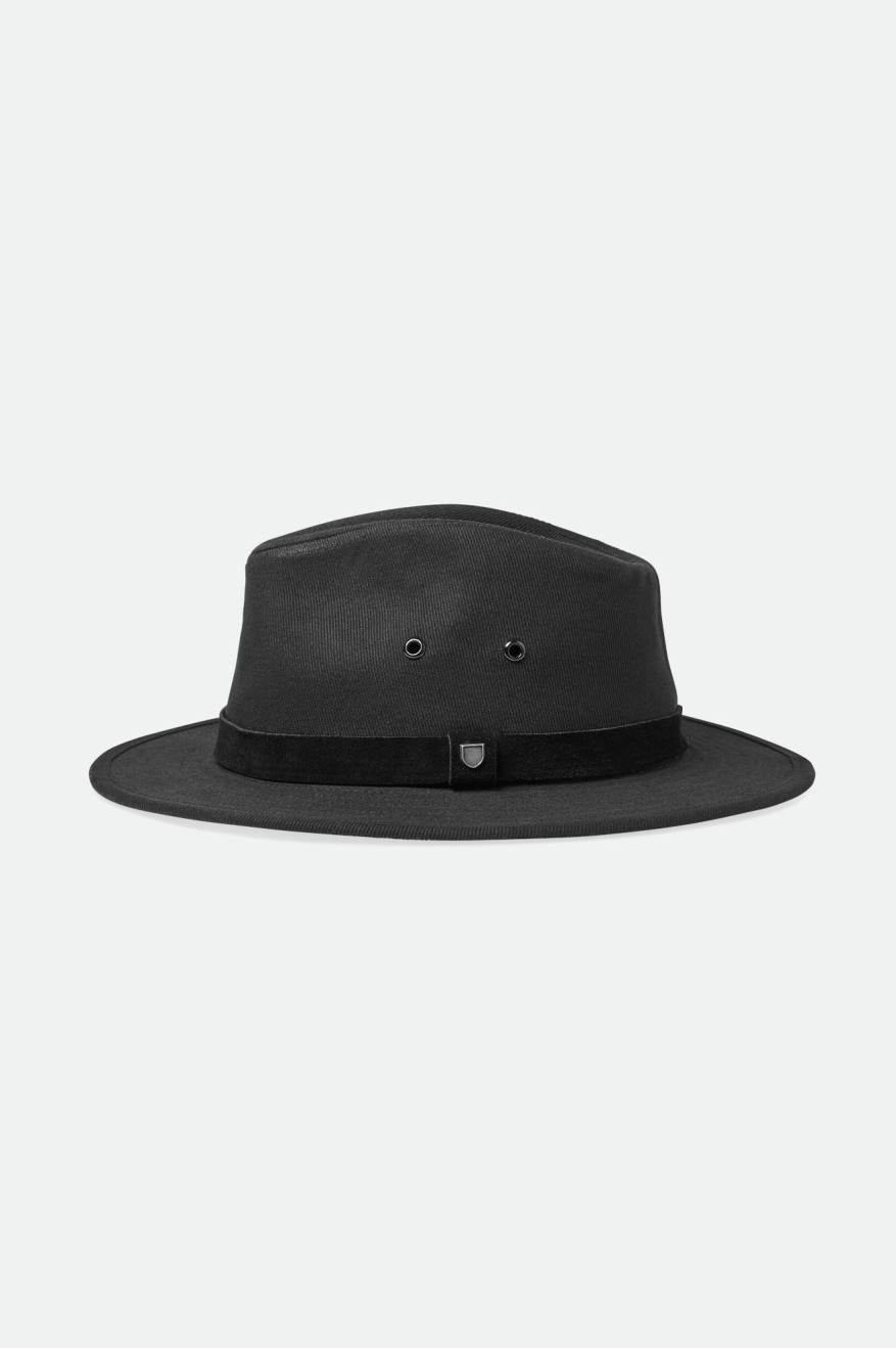 Men's Brixton Messer Utility Adventure Fedoras Black | 2506487-NJ