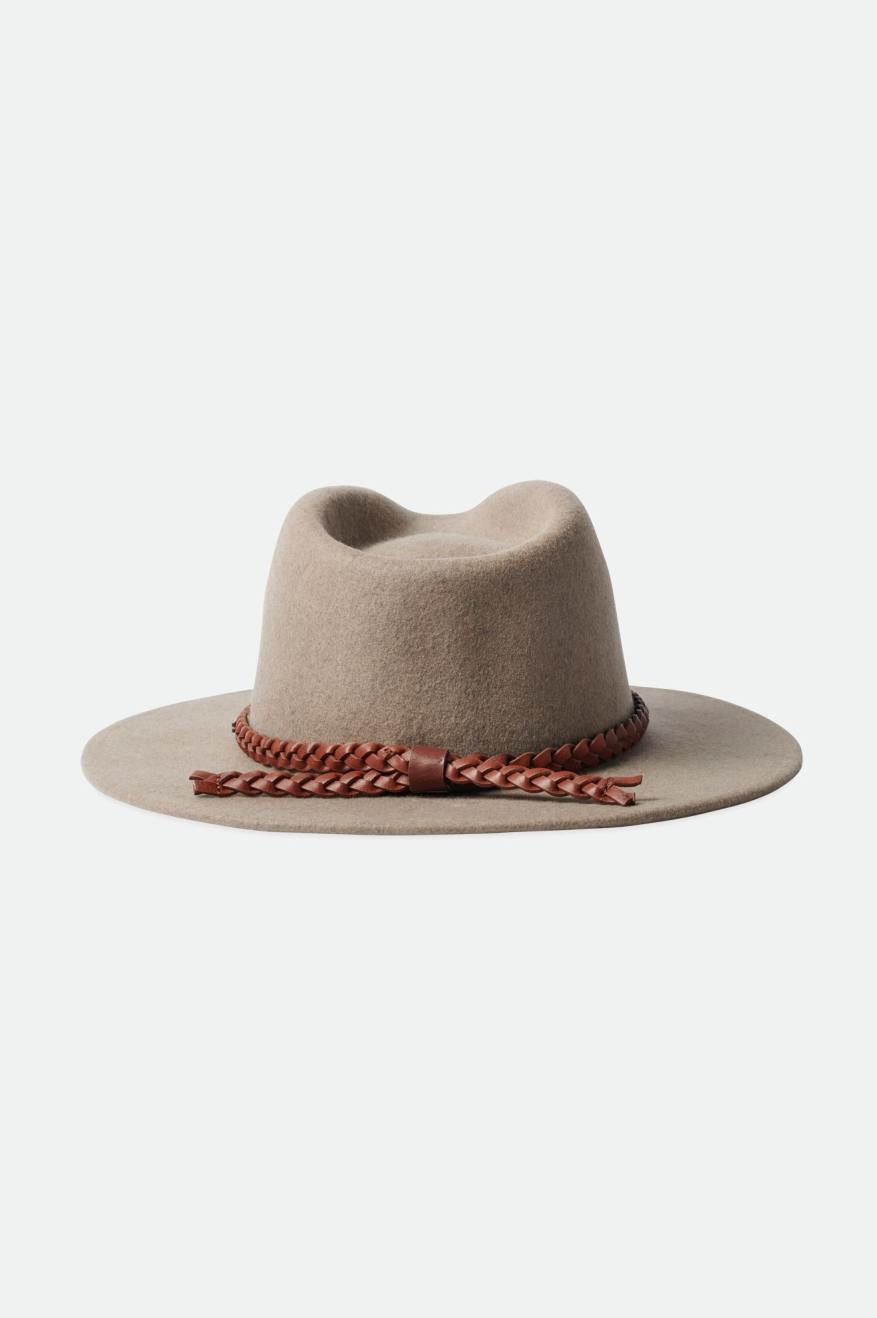 Men's Brixton Messer Western Fedoras Beige | 2806941-IW