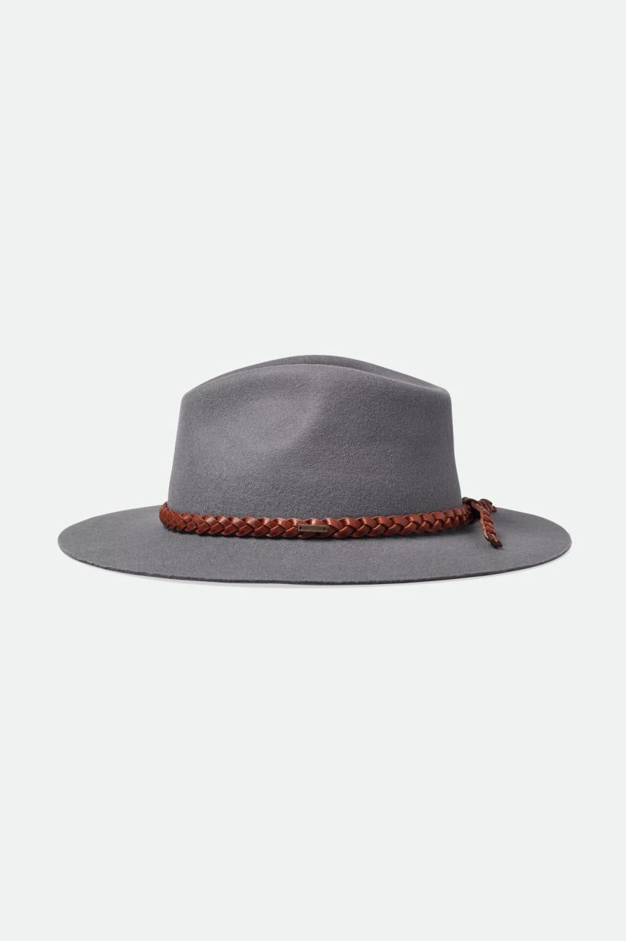 Men's Brixton Messer Western Fedoras Grey | 0798243-EA