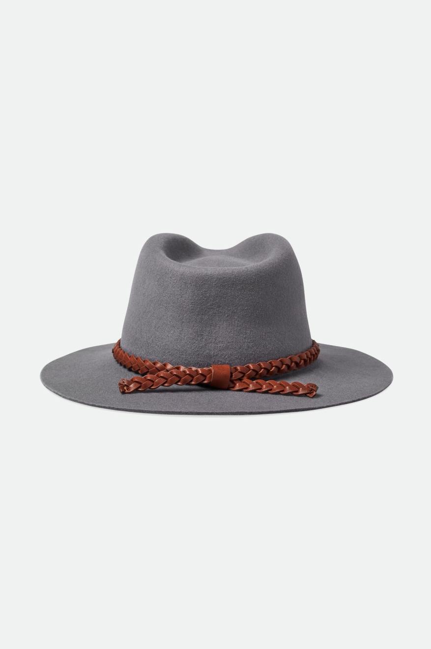 Men's Brixton Messer Western Fedoras Grey | 0798243-EA