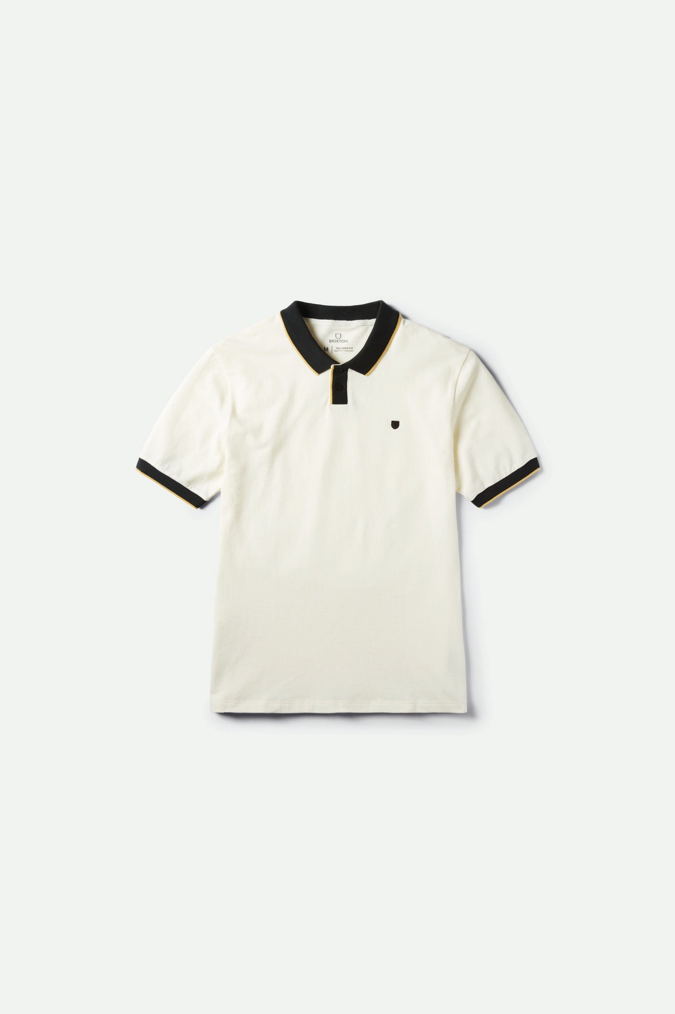 Men's Brixton Proper S/S Polo Knitwear White / Black | 2973056-GC