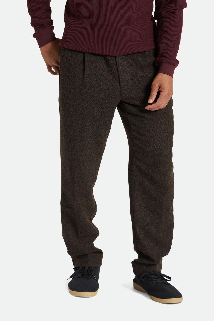 Men\'s Brixton Regent Reserve Trouser Pants Brown | 0839245-ME