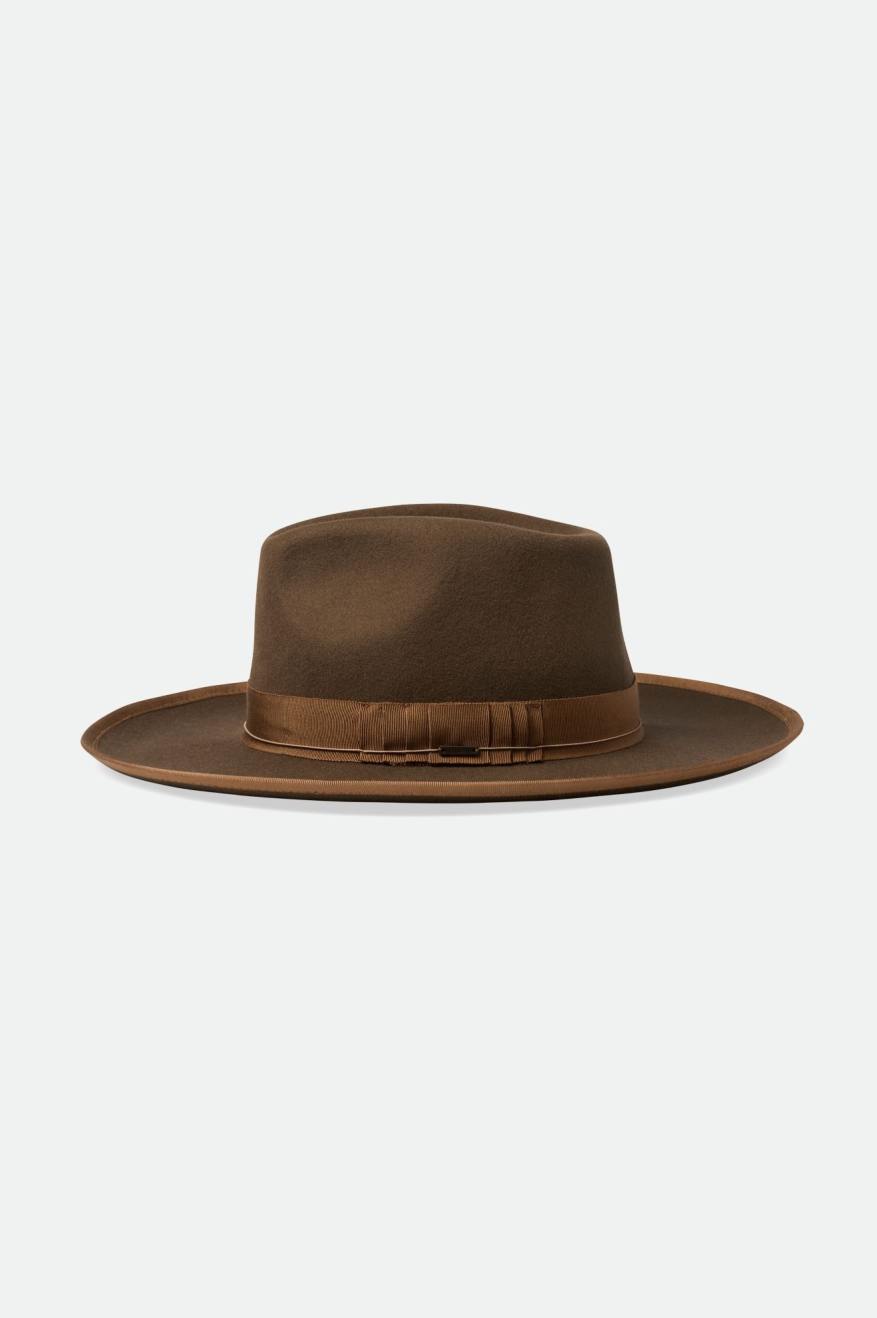 Men's Brixton Reno Fedoras Coffee | 4357816-WG