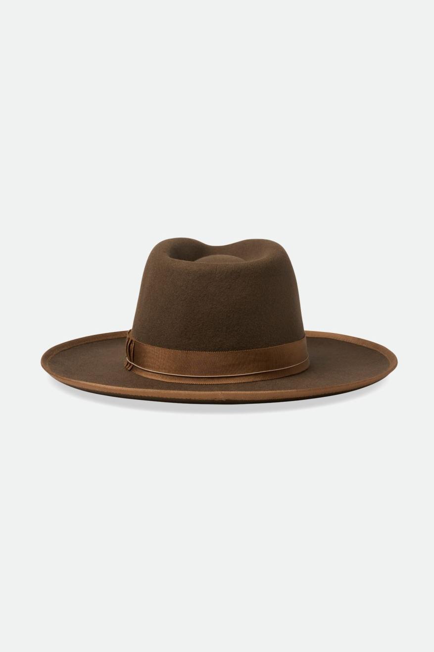 Men's Brixton Reno Fedoras Coffee | 4357816-WG