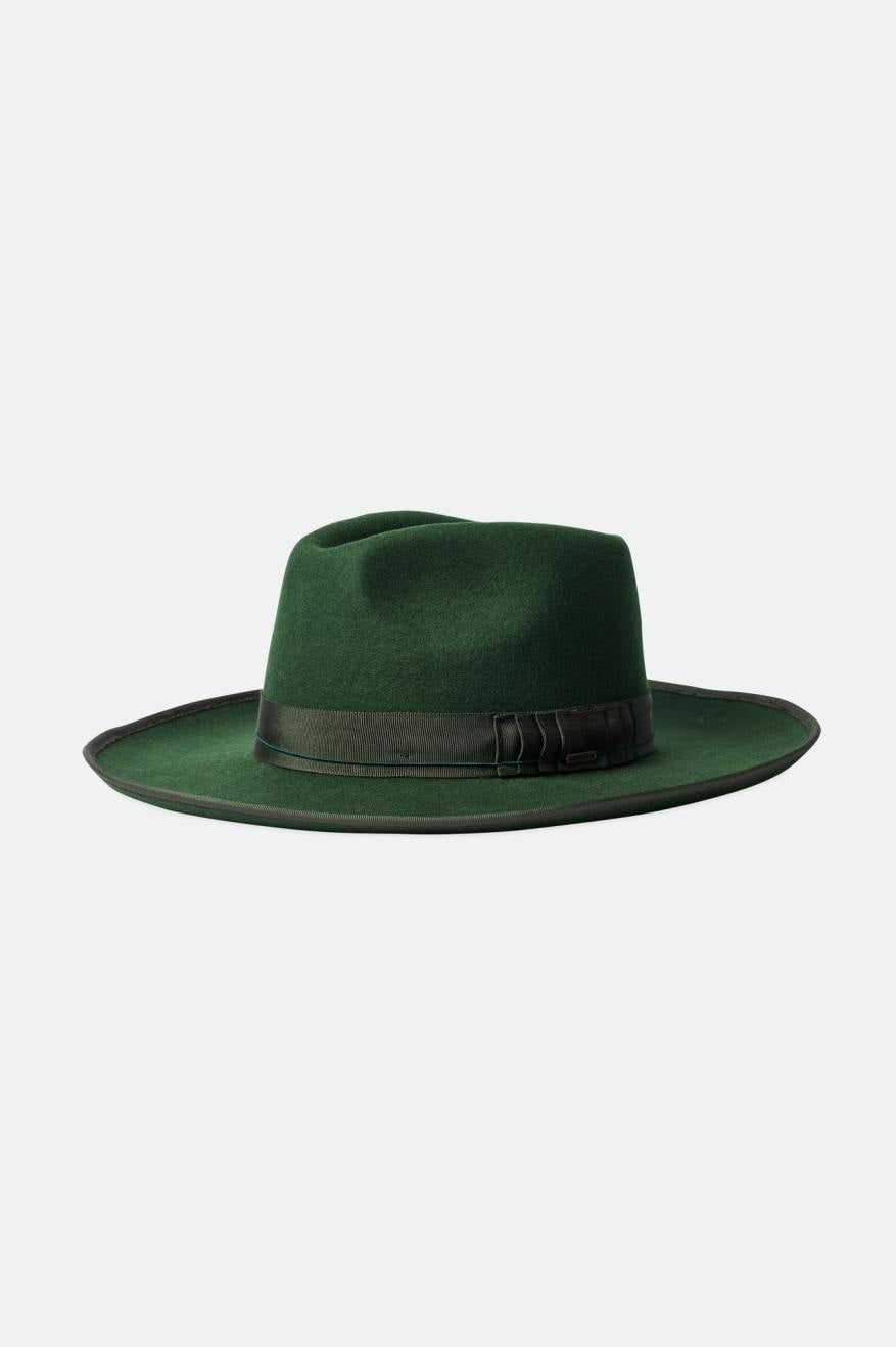 Men\'s Brixton Reno Fedoras Green | 5710392-ST