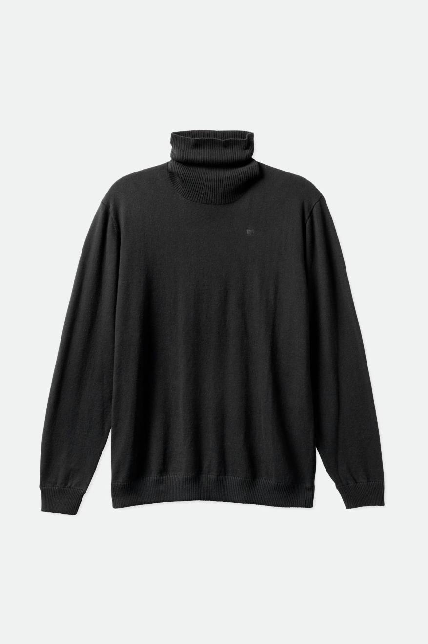 Men's Brixton Reserve Cashmere L/S Turtleneck Knitwear Black | 1746382-CK