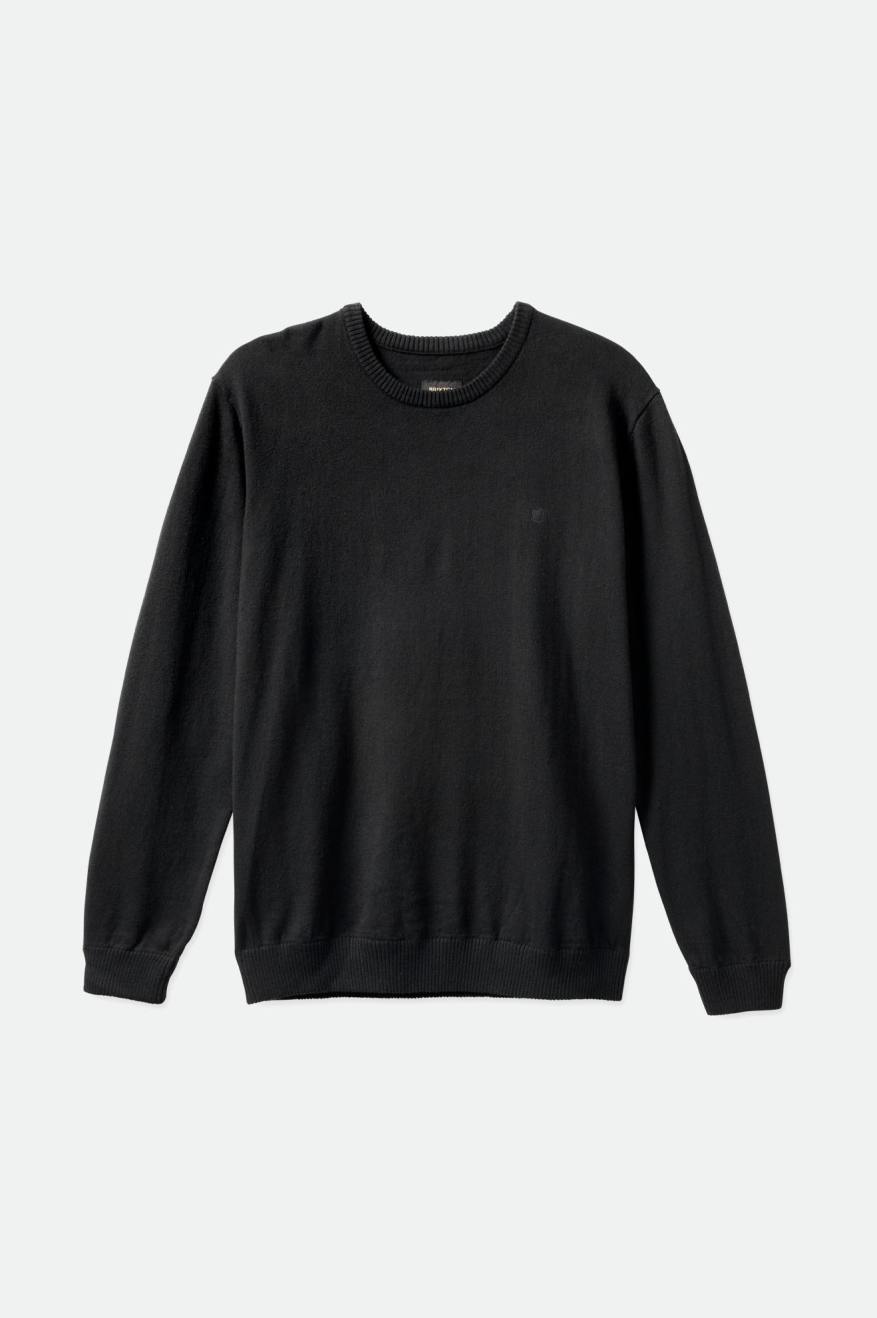 Men's Brixton Reserve Cashmere Sweater Knitwear Black | 6453890-NR