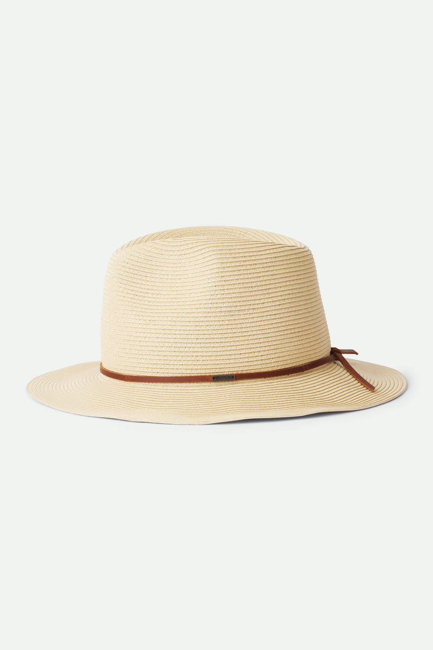 Men's Brixton Wesley Packable Fedora Hats Brown | 2915083-UT