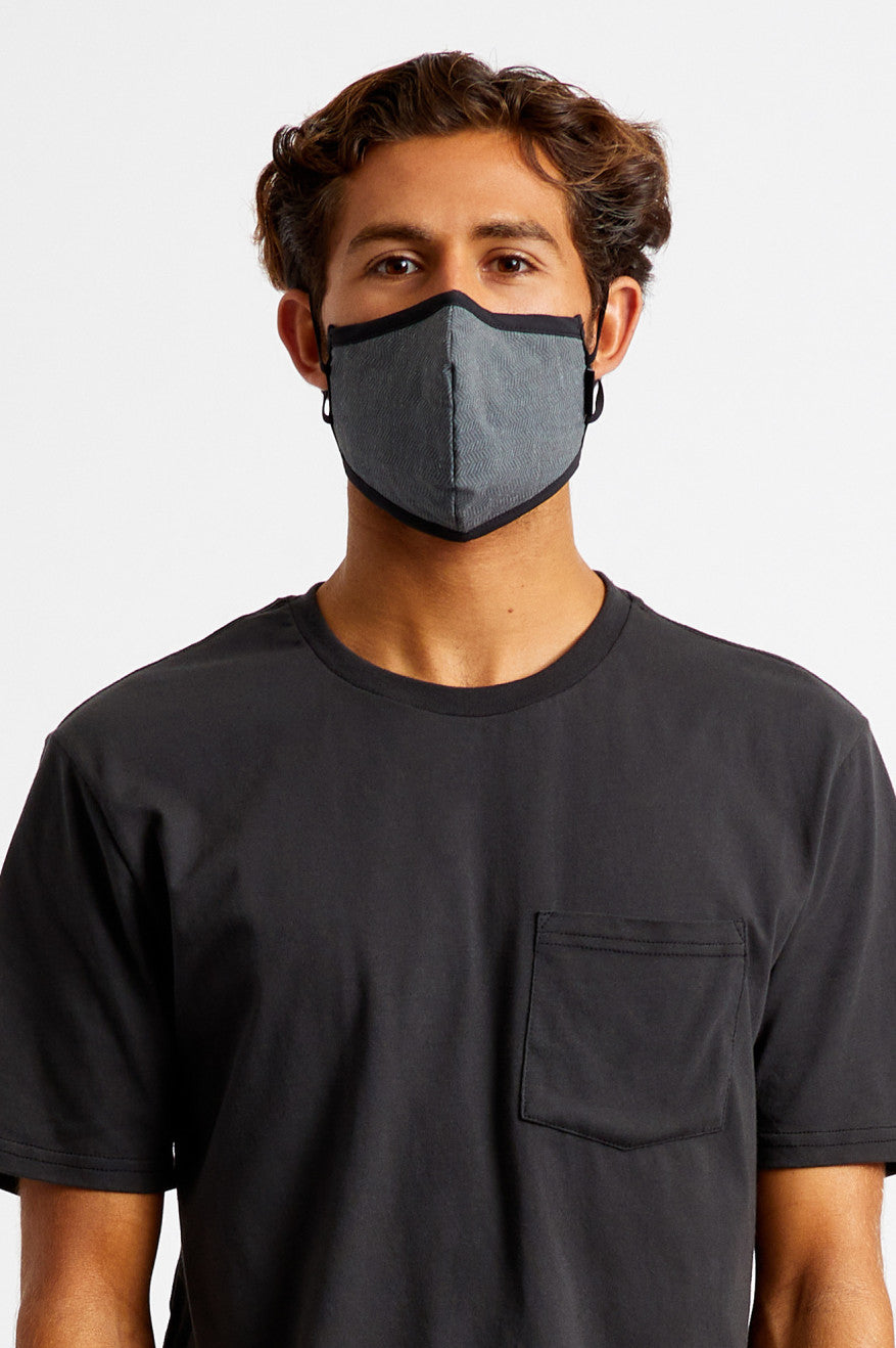 Unisex Brixton Antimicrobial 4-Way Stretch Face Masks Black | 0287431-IW