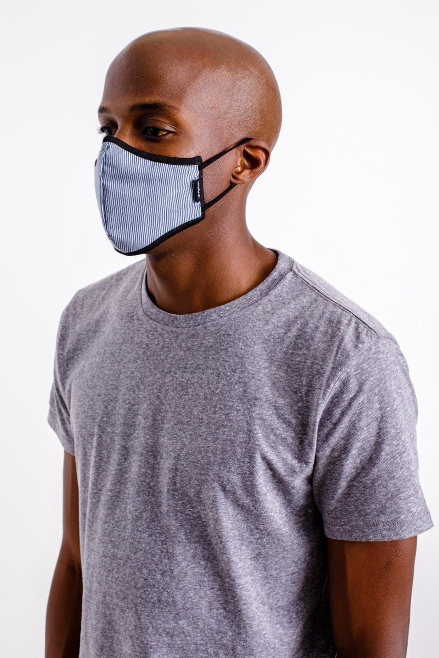 Unisex Brixton Antimicrobial 4-Way Stretch Face Masks Blue | 3710628-KB