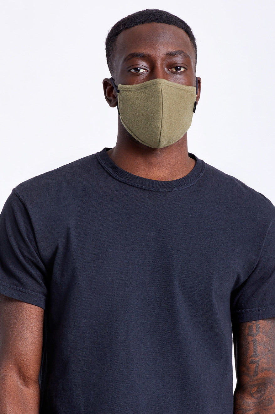 Unisex Brixton Arctic Fleece Face Masks Olive | 8176304-KN