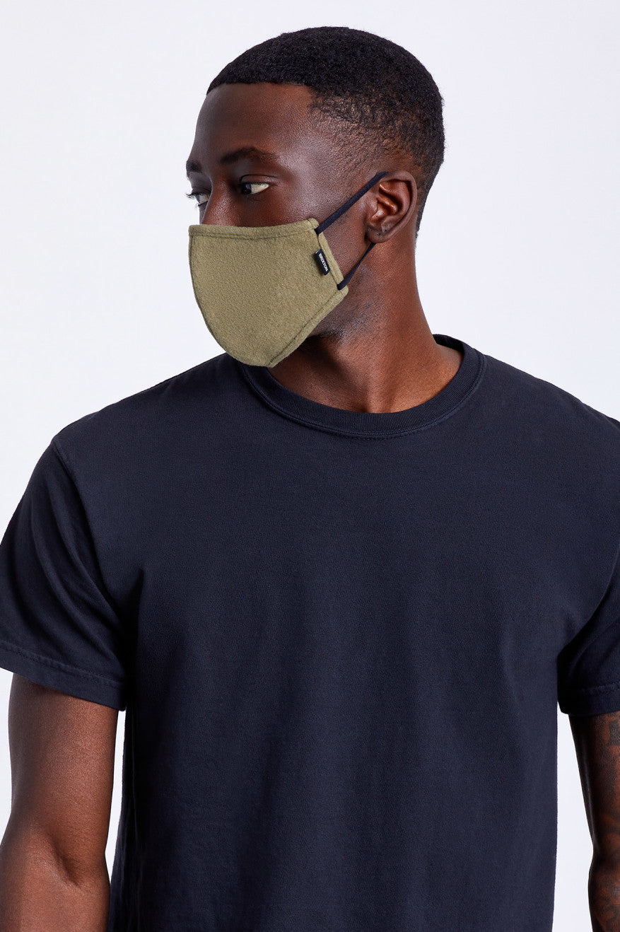 Unisex Brixton Arctic Fleece Face Masks Olive | 8176304-KN