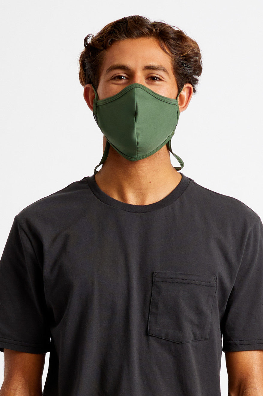 Unisex Brixton Everything Face Masks Olive / Black | 0986243-ET