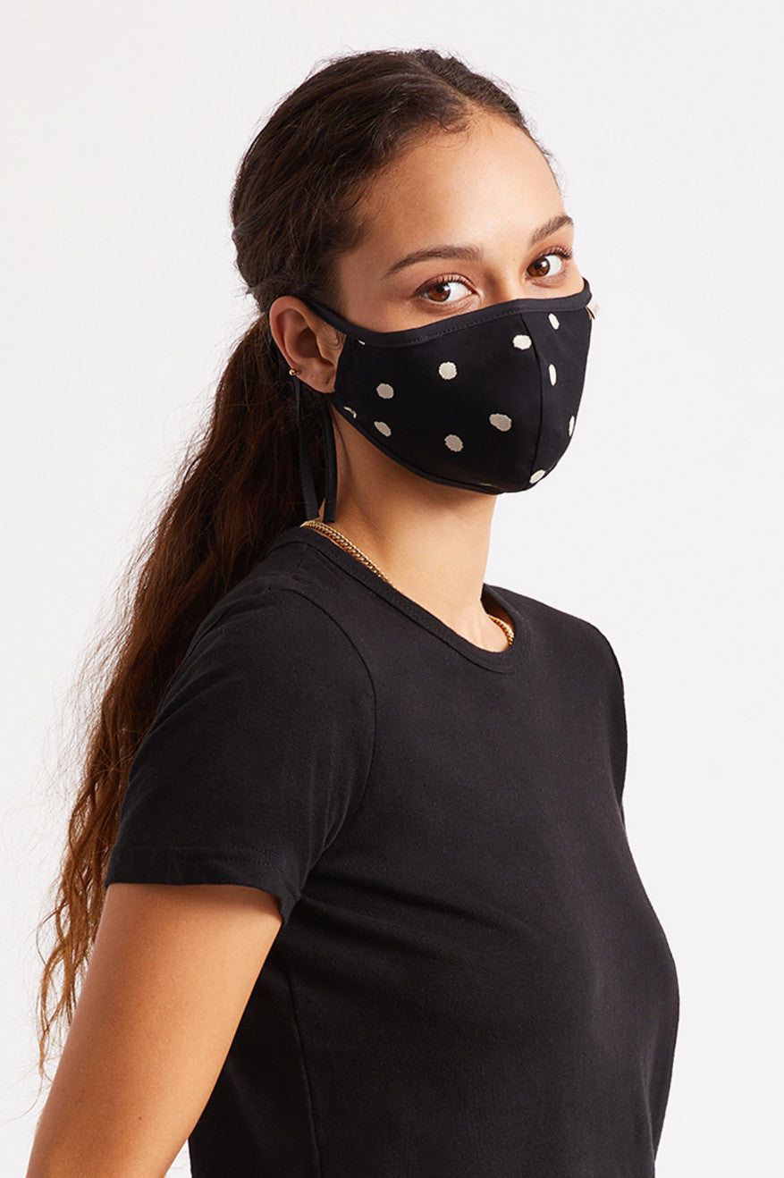 Unisex Brixton Lightweight Antimicrobial Face Masks Black | 0638521-ON