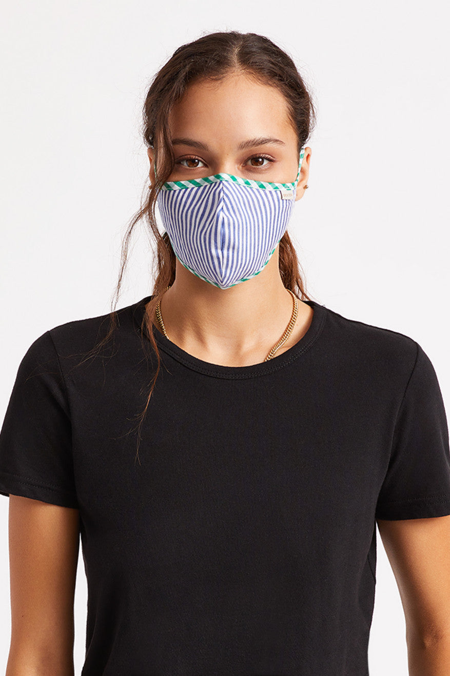 Unisex Brixton Lightweight Antimicrobial Face Masks Blue | 1697043-BO