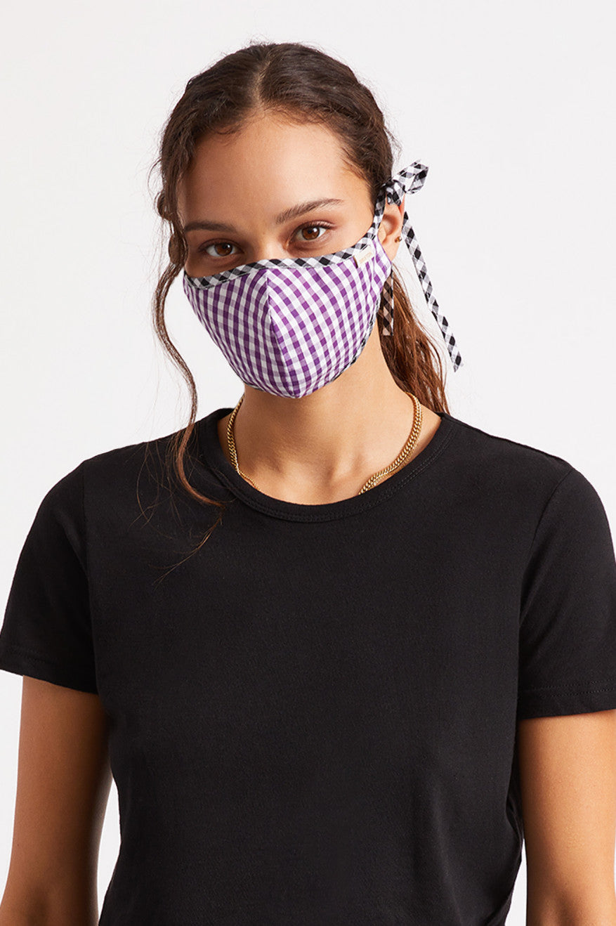 Unisex Brixton Lightweight Antimicrobial Face Masks Purple | 9780246-NX