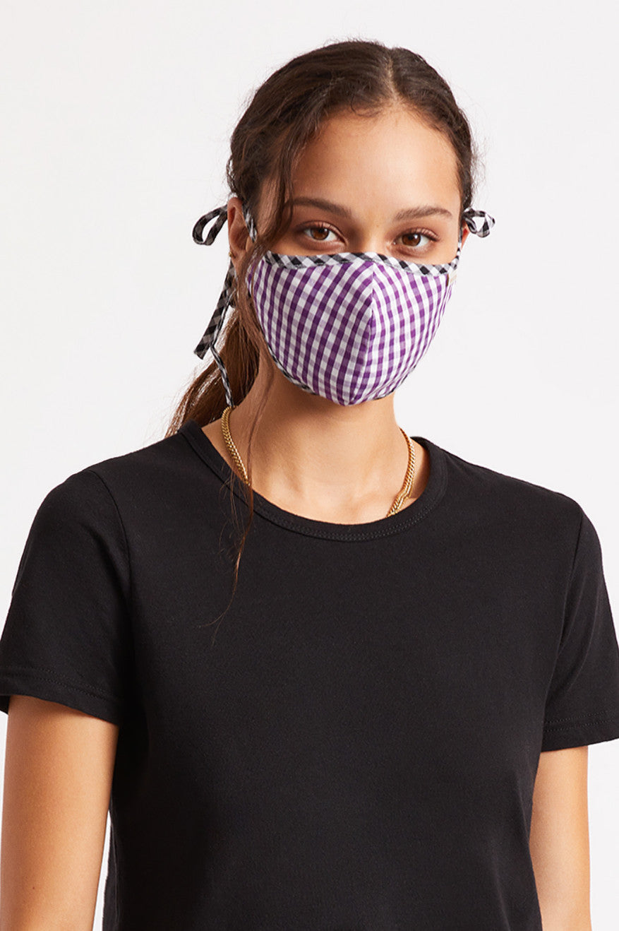 Unisex Brixton Lightweight Antimicrobial Face Masks Purple | 9780246-NX