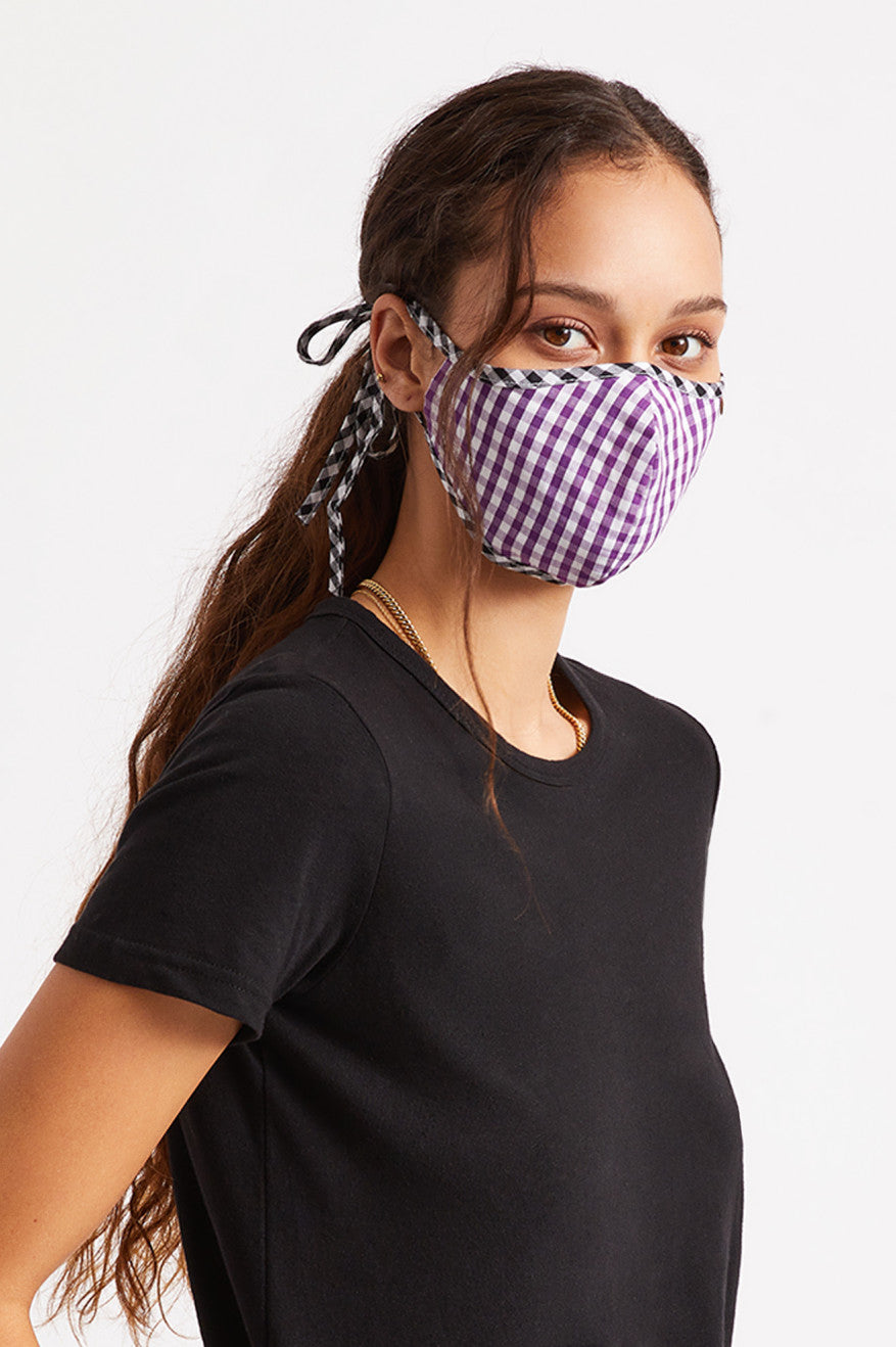 Unisex Brixton Lightweight Antimicrobial Face Masks Purple | 9780246-NX