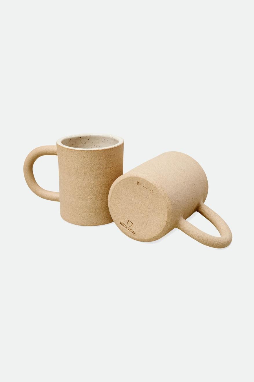 Unisex Brixton O-M Hand Crafted Ceramic Mug Accessories Beige | 3749052-KT