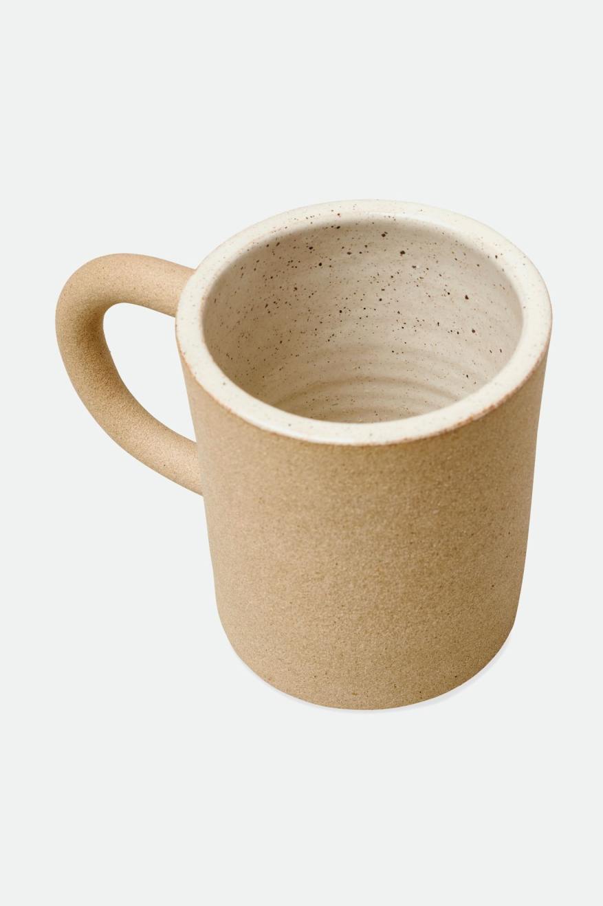 Unisex Brixton O-M Hand Crafted Ceramic Mug Accessories Beige | 3749052-KT