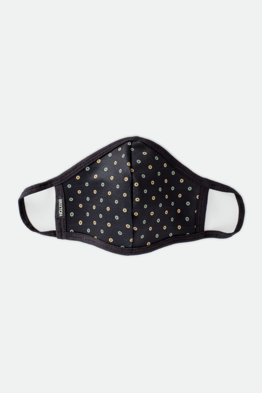 Unisex Brixton Reversible Face Masks Black | 5874013-GZ