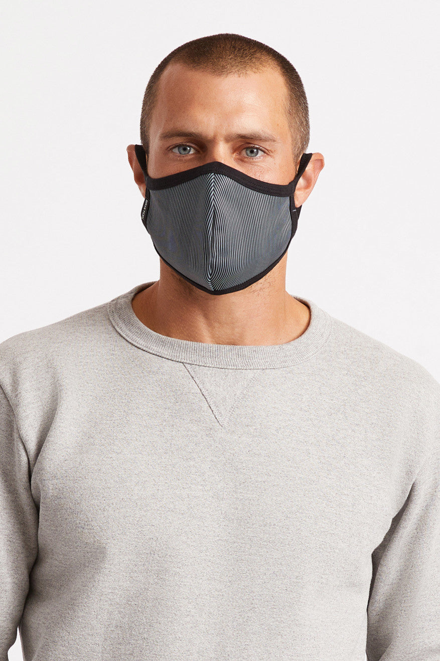 Unisex Brixton Reversible Face Masks Black | 9260158-JD