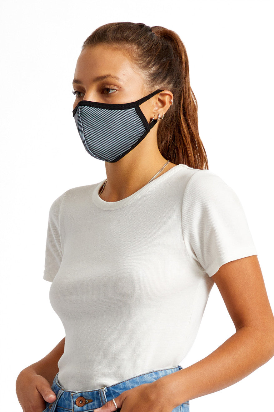 Unisex Brixton Reversible Face Masks Black | 9260158-JD