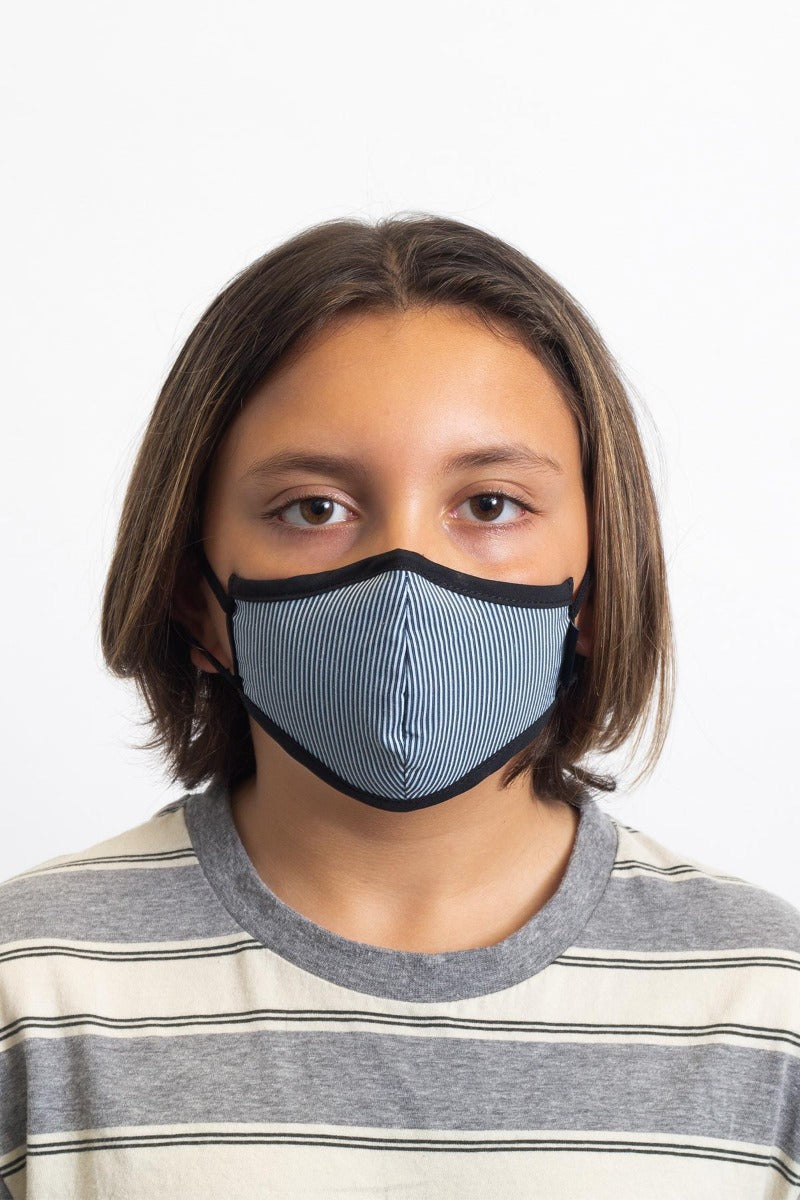 Unisex Brixton Youth Antimicrobial Face Masks Blue | 0897623-BI