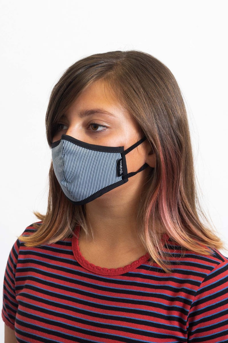 Unisex Brixton Youth Antimicrobial Face Masks Blue | 0897623-BI