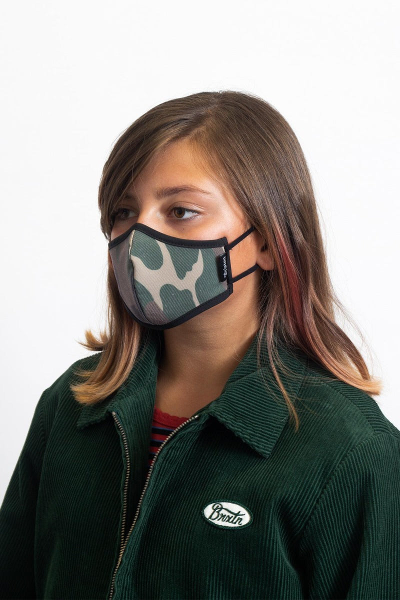 Unisex Brixton Youth Antimicrobial Face Masks Camo | 1647038-JE