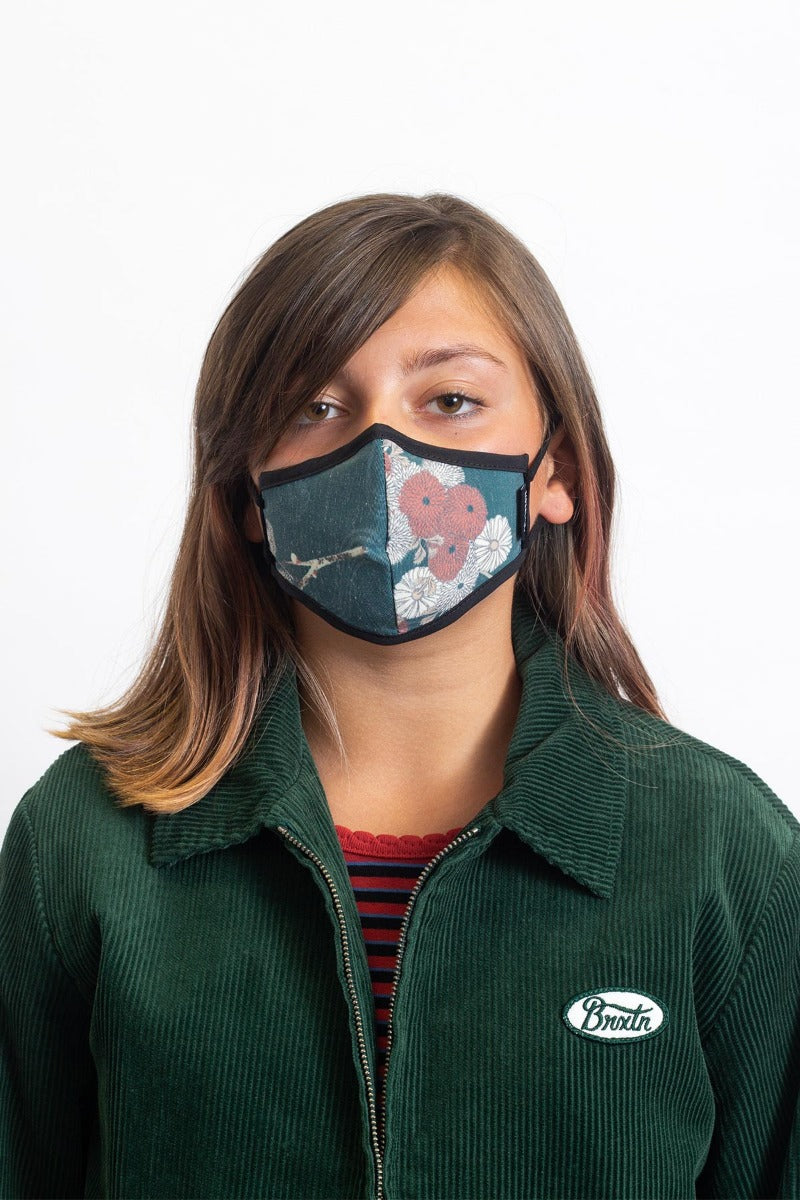 Unisex Brixton Youth Antimicrobial Face Masks Green | 2859671-CZ