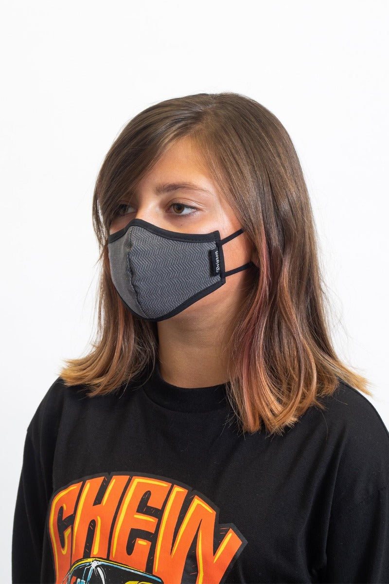 Unisex Brixton Youth Antimicrobial Face Masks Black | 6730542-KB