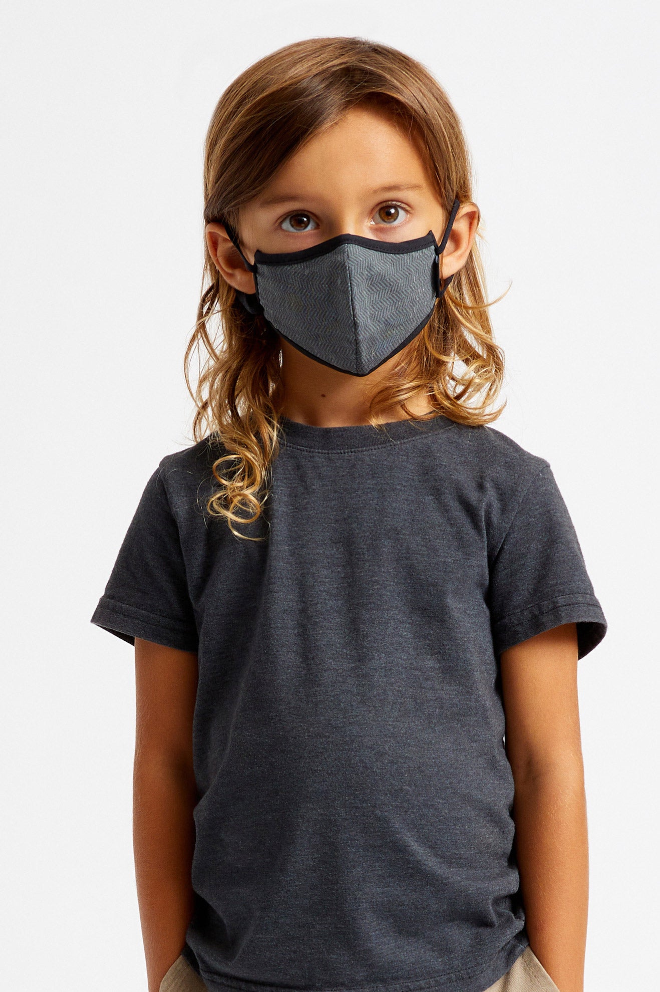 Unisex Brixton Youth Antimicrobial Face Masks Black | 6730542-KB